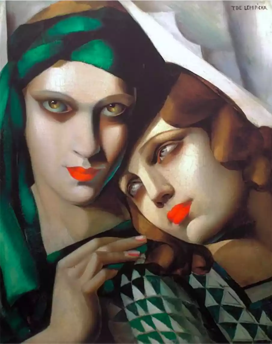 Zdjęcie obrazu Tamara Łempicka - The Green Turban - Tamara Łempicka. Foksal17 - Galeria Sztuki w Warszawie.