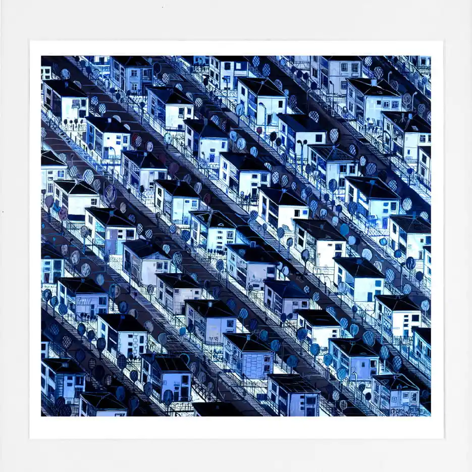 Obraz Edward Dwurnik - Kraków - Mistrzejowice (ed.41/100) – Edward Dwurnik (1943 - 2018) | Foksal17