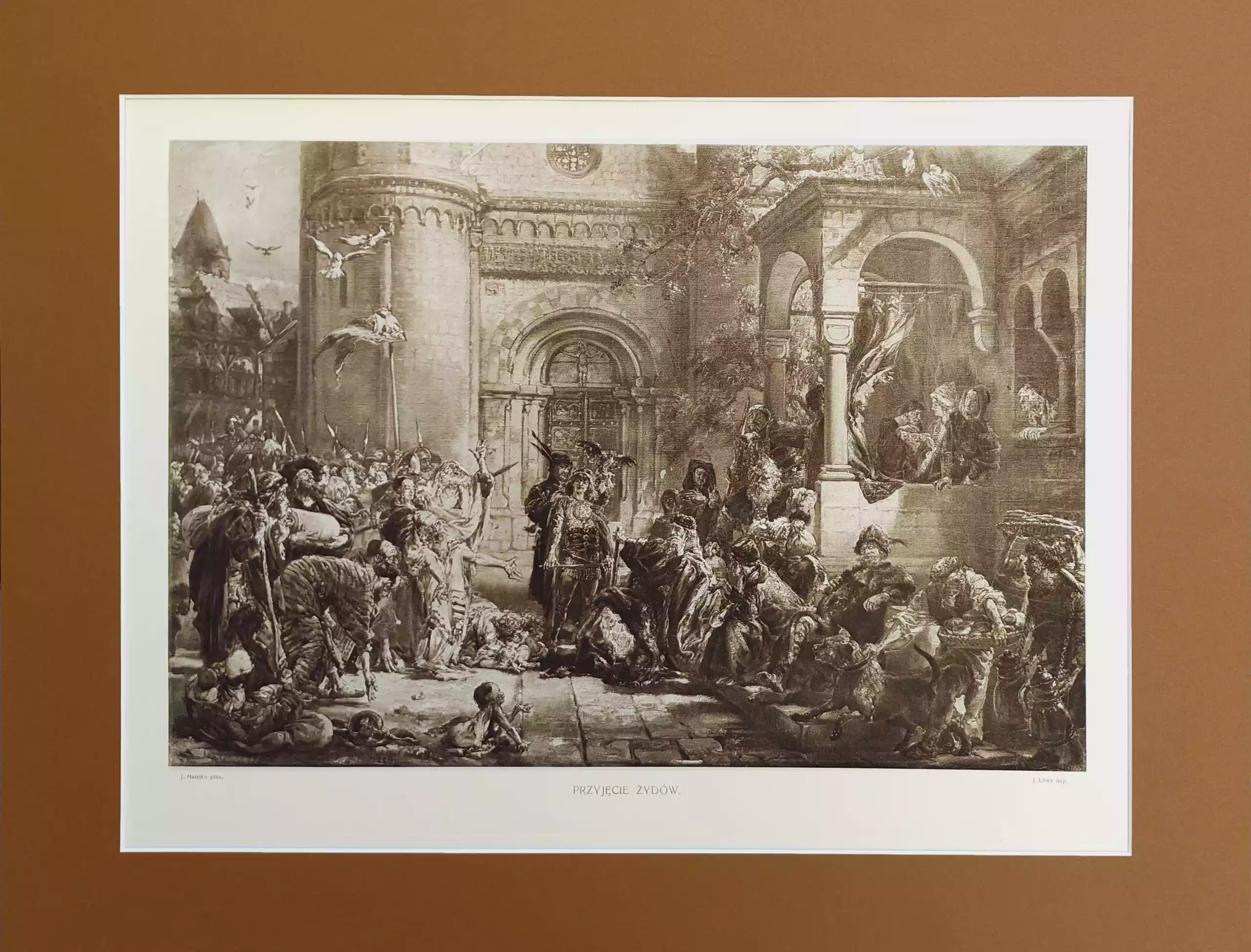 Zdjęcie obrazu Jan Matejko - Przyjęcie Żydów - Jan Matejko. Foksal17 - Galeria Sztuki w Warszawie.