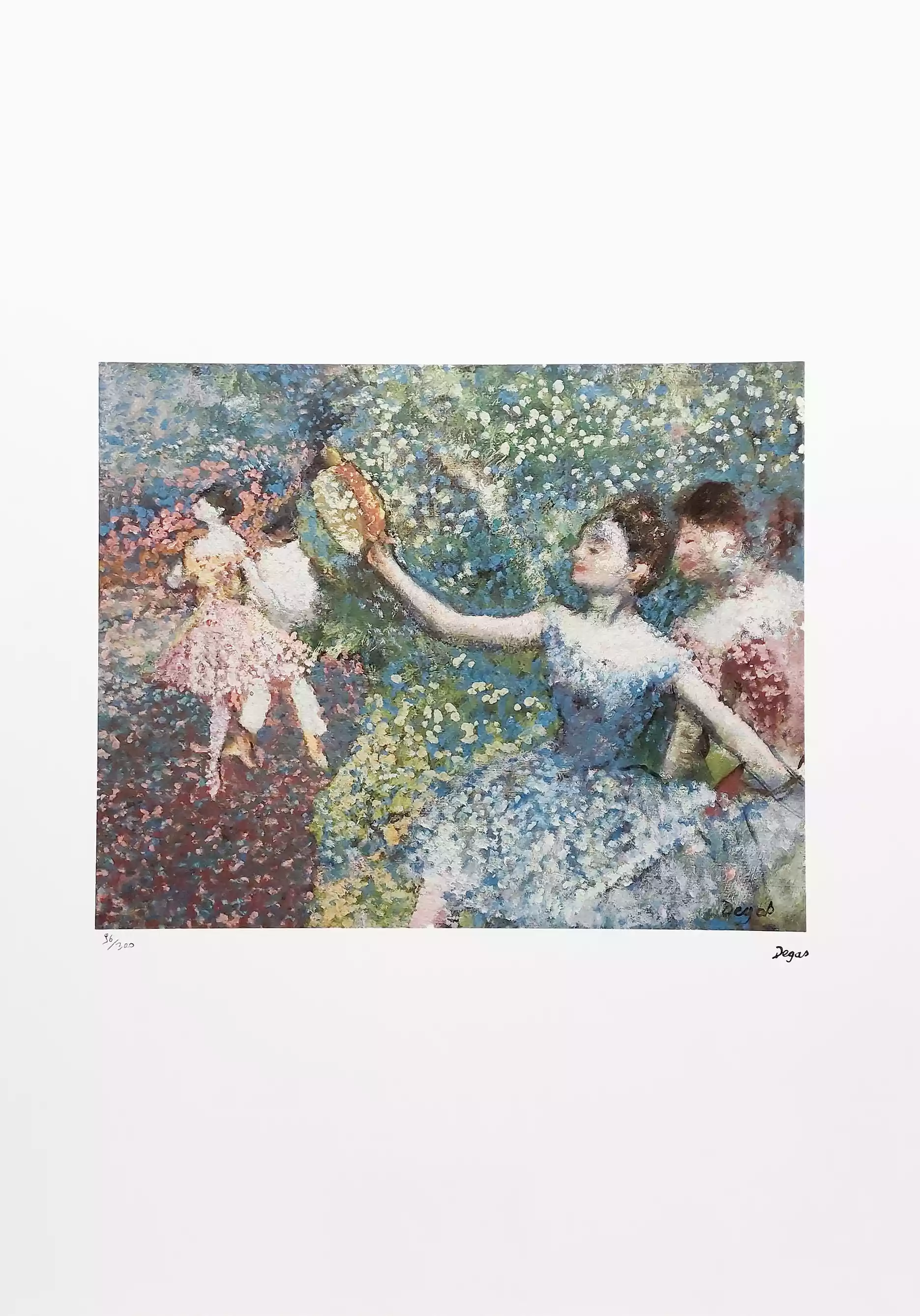Zdjęcie obrazu Tancerka z tamburynem  - Edgar Degas (1834 - 1917). Foksal17 - Galeria Sztuki w Warszawie.