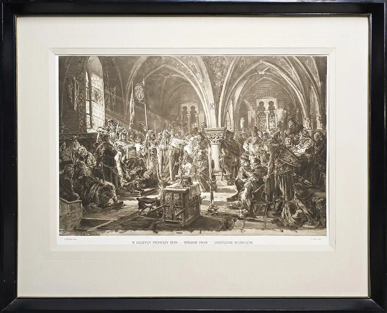 Zdjęcie dodatkowe 1: Jan Matejko - W Łęczycy Pierwszy Sejm - Spisanie Praw - Ukrócenie Rozbojów – Jan Matejko