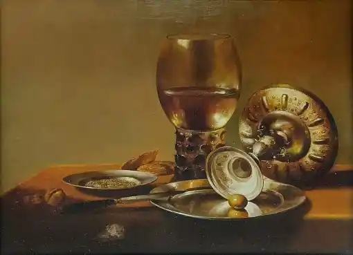 Zdjęcie obrazu Gennadiy Tishchenko - Pieter Claesz Kopia - Gennadiy Tishchenko. Foksal17 - Galeria Sztuki w Warszawie.
