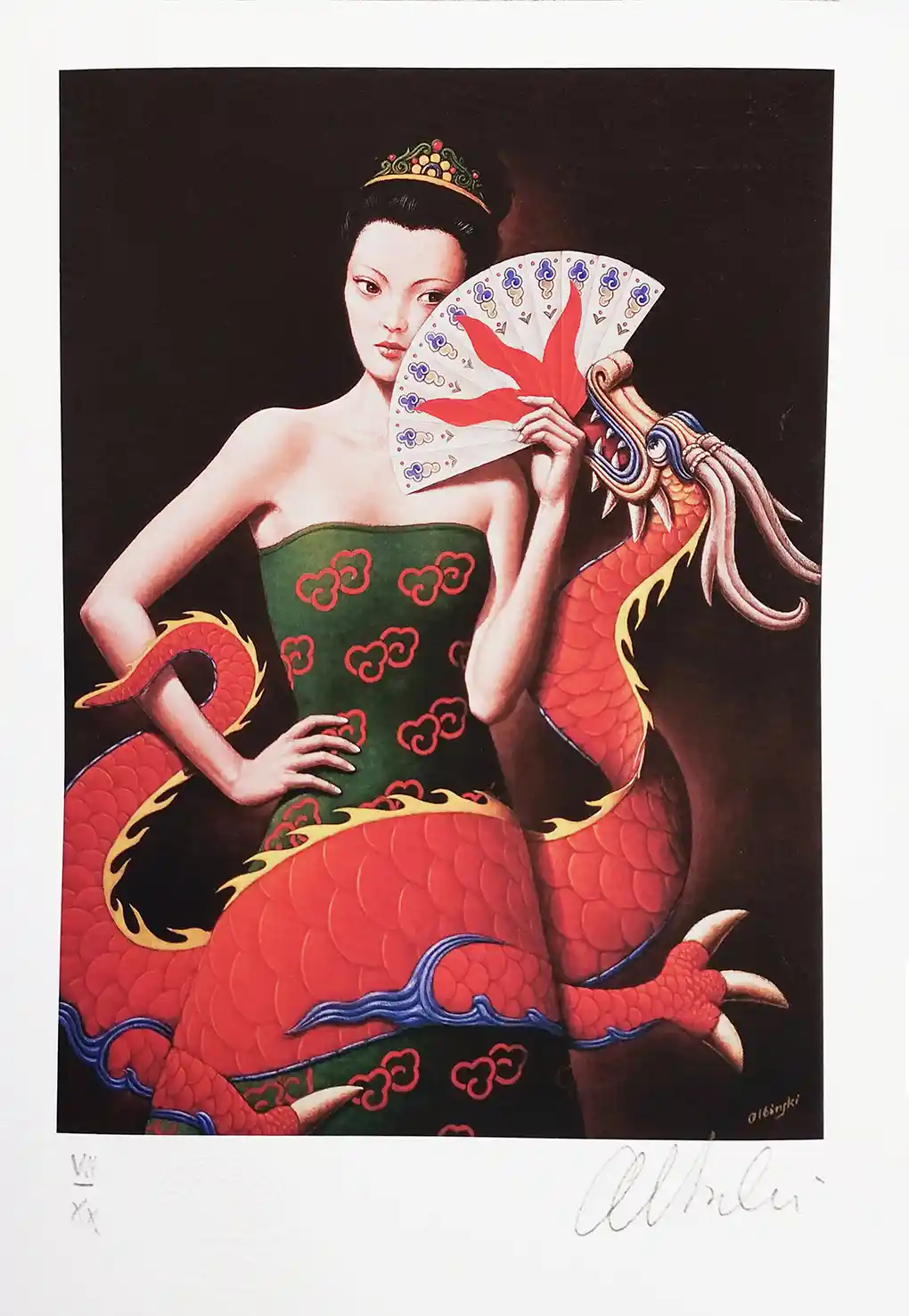 Zdjęcie obrazu Turandot  - Rafał Olbiński. Foksal17 - Galeria Sztuki w Warszawie.