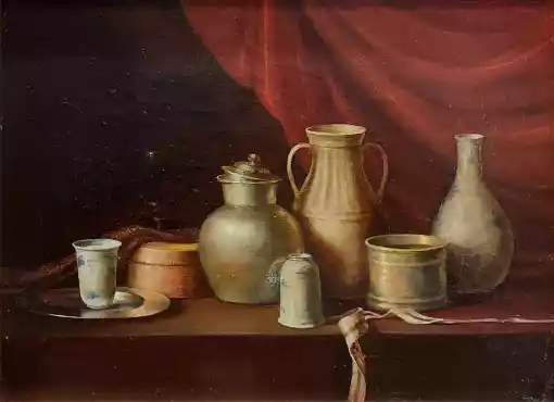 Zdjęcie obrazu Gennadiy Tishchenko - Wiejska martwa natura II - Gennadiy Tishchenko. Foksal17 - Galeria Sztuki w Warszawie.