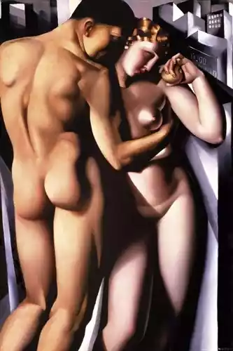 Zdjęcie obrazu Tamara Łempicka - Adam i Ewa - Tamara Łempicka. Foksal17 - Galeria Sztuki w Warszawie.