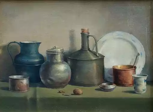 Zdjęcie obrazu Gennadiy Tishchenko - Dzbanki - Gennadiy Tishchenko. Foksal17 - Galeria Sztuki w Warszawie.