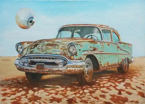 Obraz Marcus Von May - Oldsmobile 1955 – Marcus Von May | Foksal17