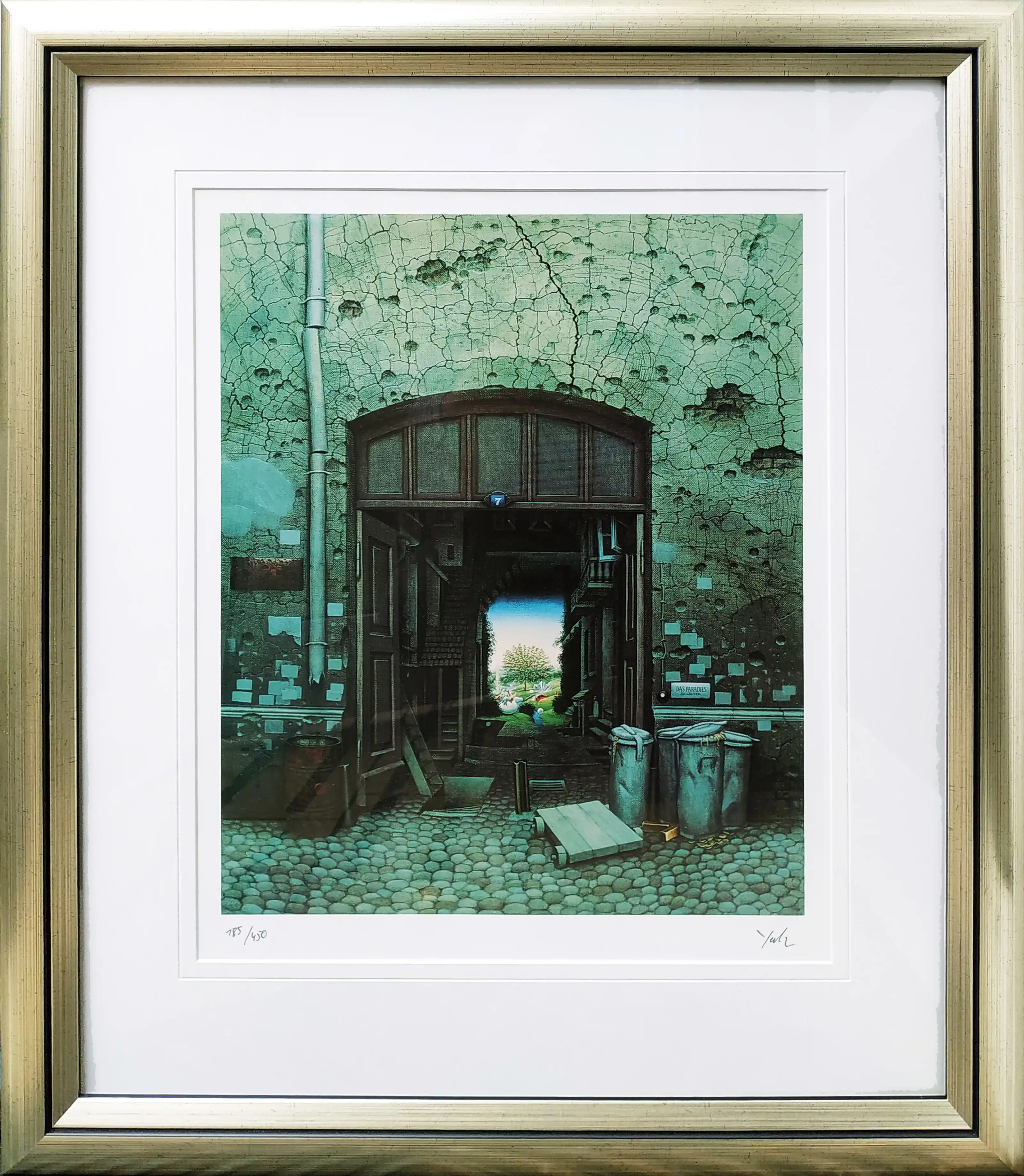 Zdjęcie dodatkowe 1: Jacek Yerka - Raj w podwórzu(185/450)-A2 – Jacek Yerka